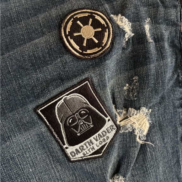 Plus Size Jeans with Star Wars Patches - Picture 6 of 10